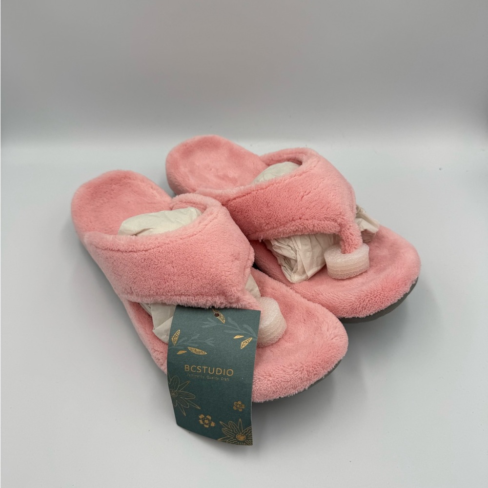 BCStudio Soft Pink Slippers Size 9women’s/EU40 New Replacement Box